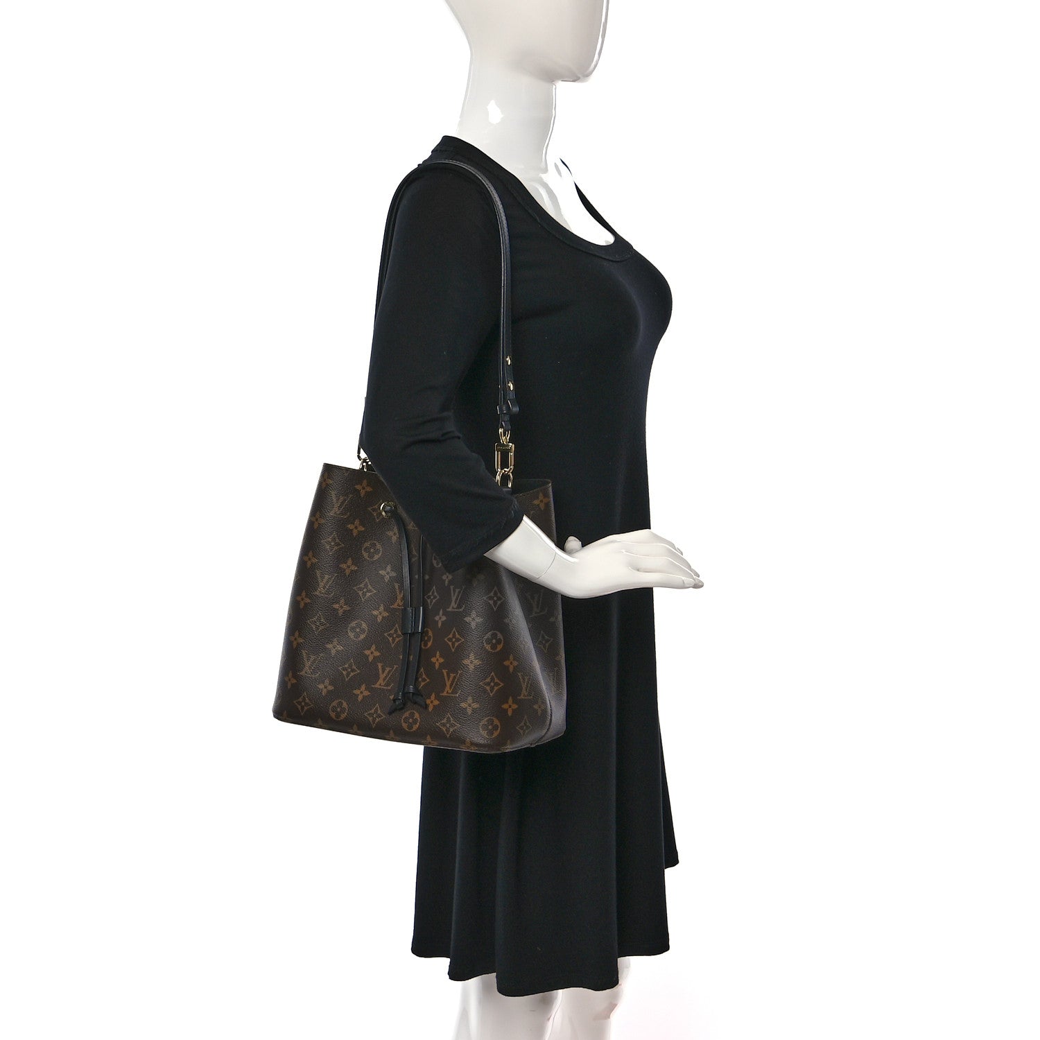 Louis Vuitton Monogram Neonoe MM Black 2 of 8