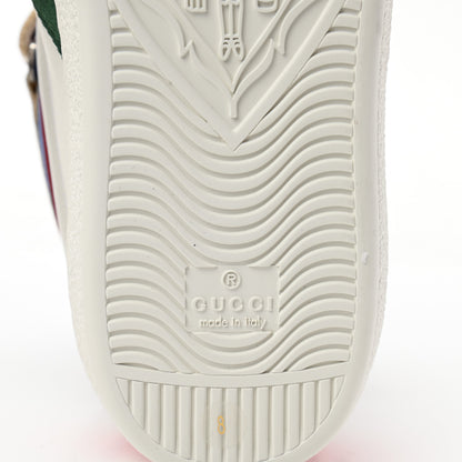 Gucci Calfskin Ayers Web Mens New Ace Stripe High Top Sneakers 8 White 6 of 8
