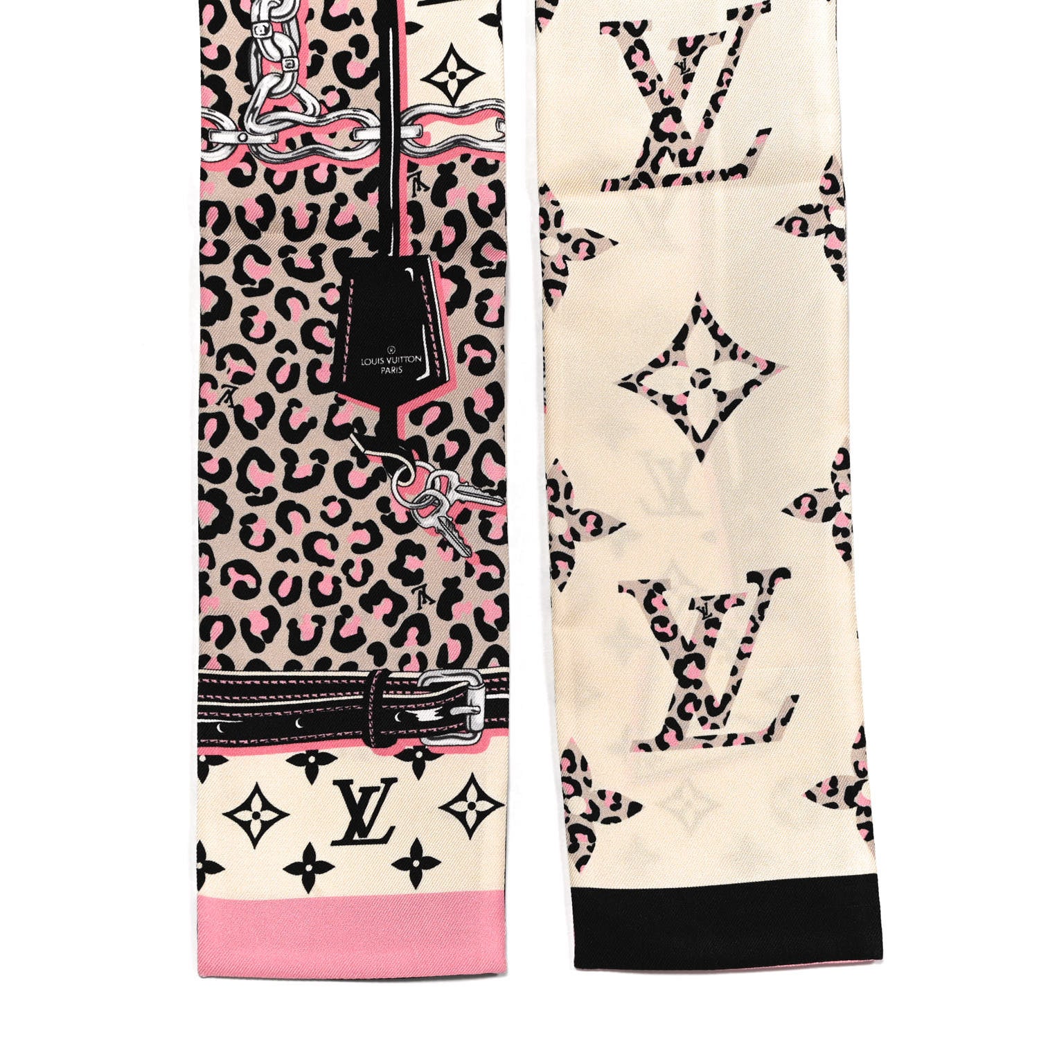 Louis Vuitton Silk Monogram Wild At Heart Bandeau Cream 2 of 4