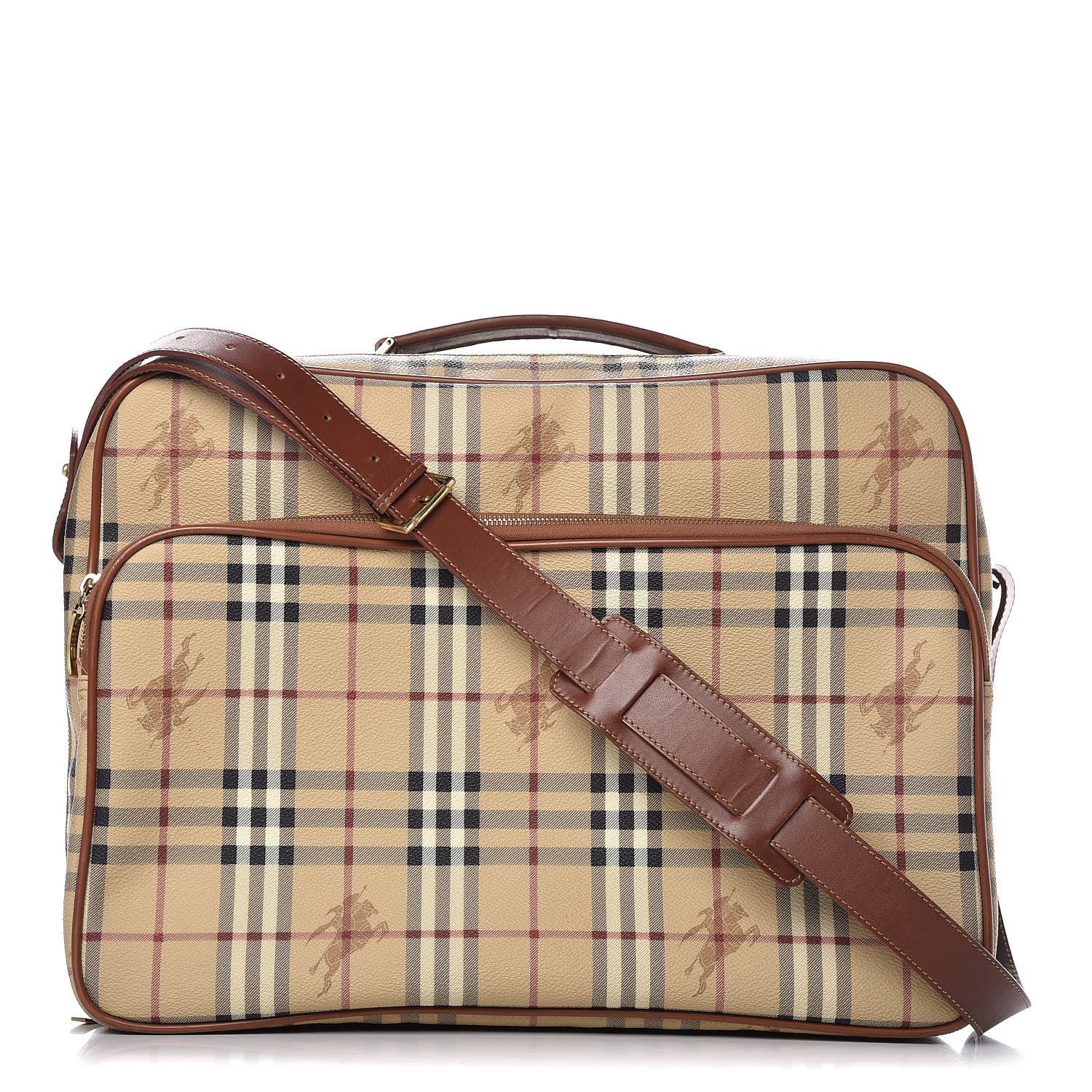 Burberry Haymarket Check Travel Bag Brown 1 of 15