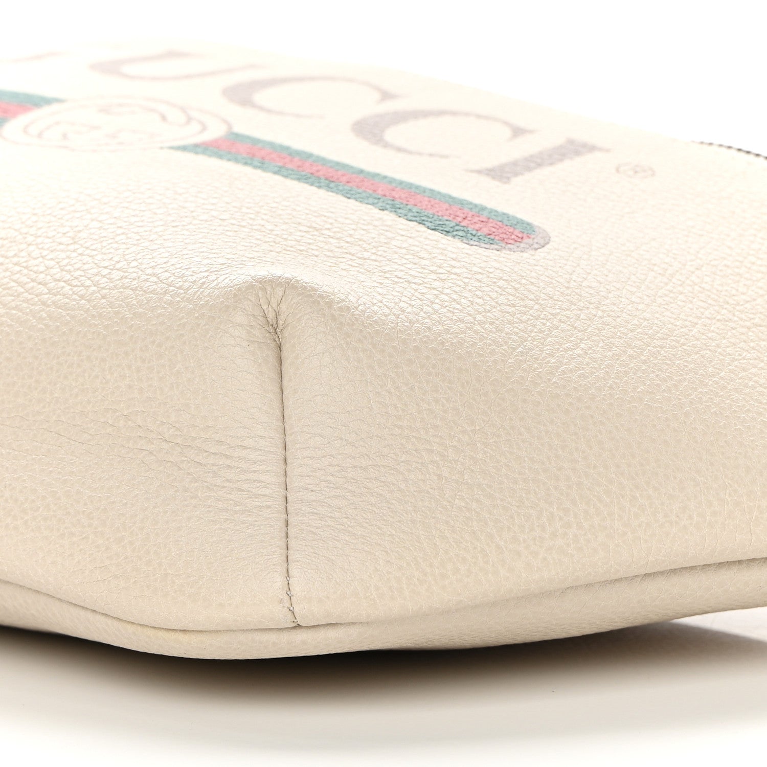 Gucci Grained Calfskin Logo Belt Bag White 10 of 13