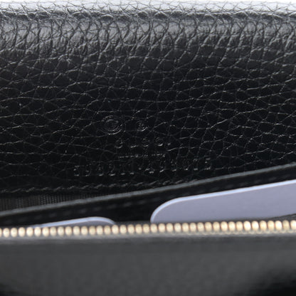Gucci Pebbled Calfskin Soho Wallet on Chain Black 6 of 8