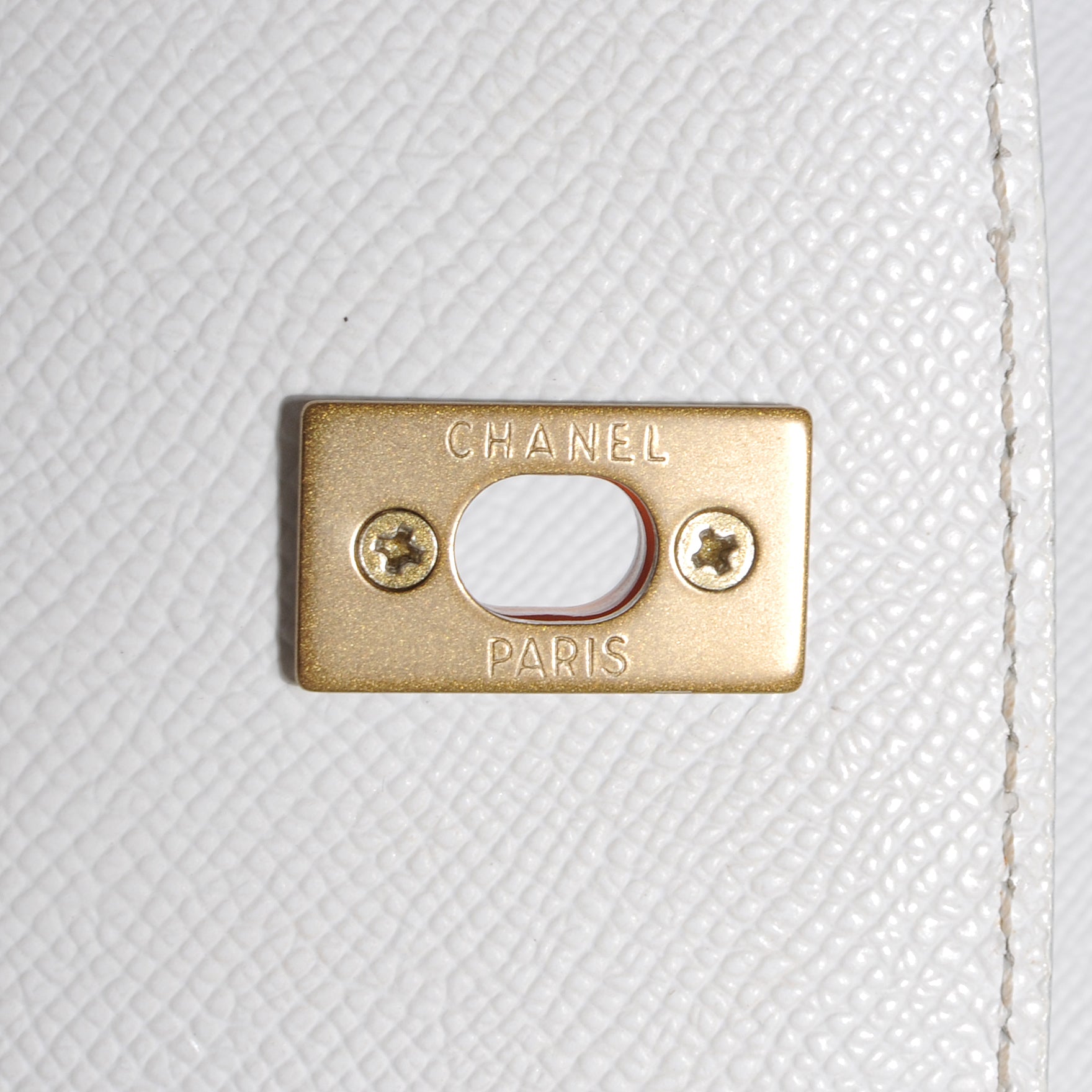 Chanel Caviar Tortoise CC Backpack White 6 of 9