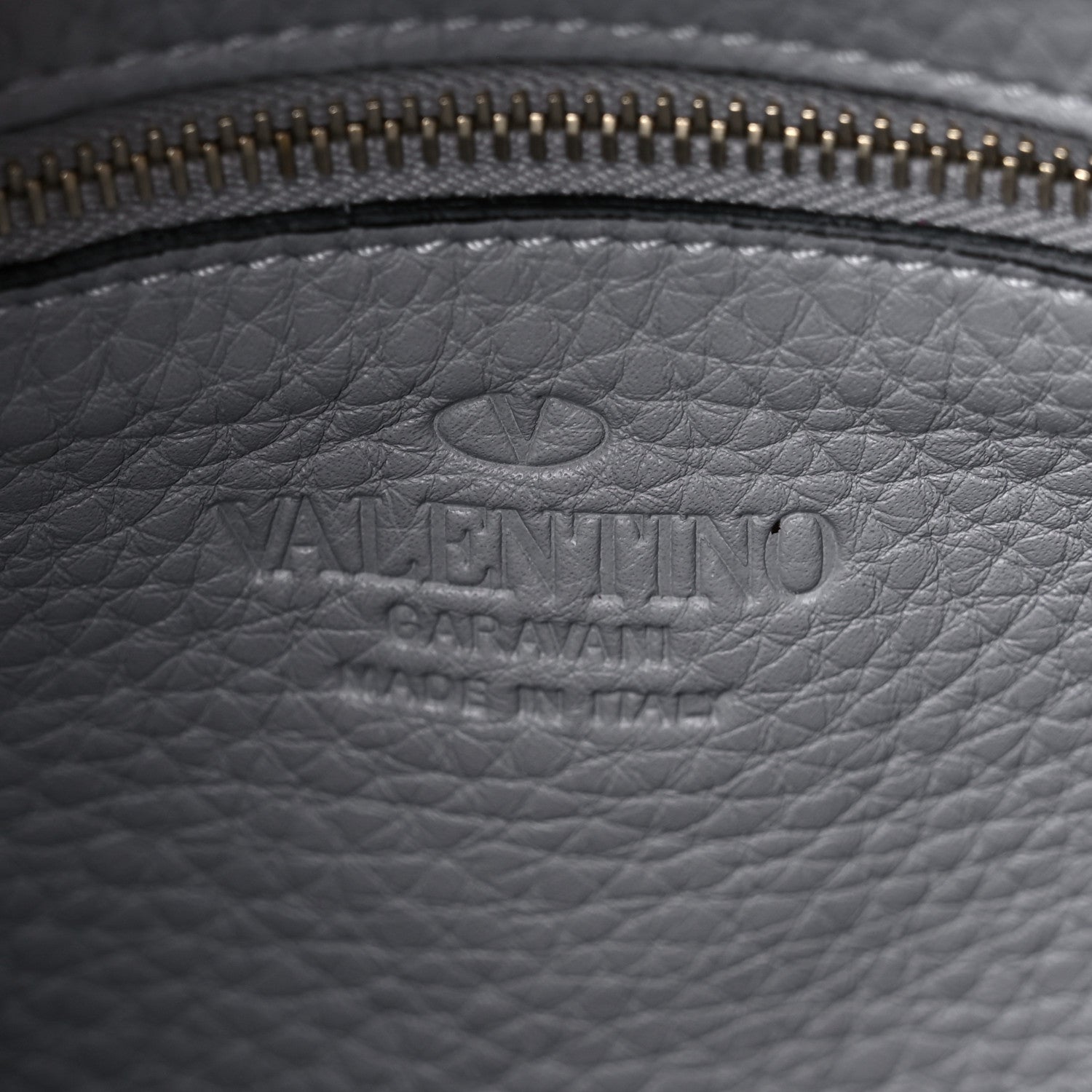 Valentino Garavani Pebbled Calfskin Mini Rockstud Flip-Lock Messenger Bag Pastel Grey 6 of 8