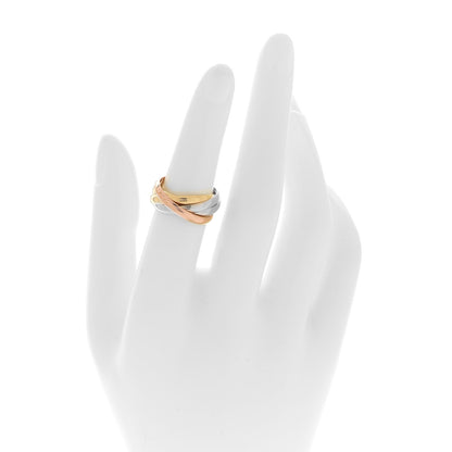 Cartier 18K Pink Yellow White Gold Les Must De Cartier Trinity Five Band Ring 51 5.75 2 of 5