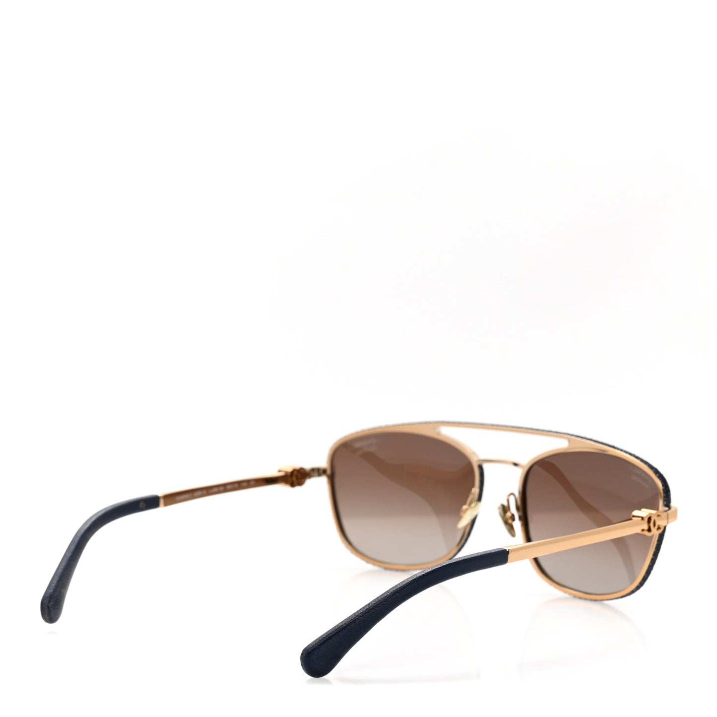 Metal Denim Pilot Sunglasses 4290-Q Brown