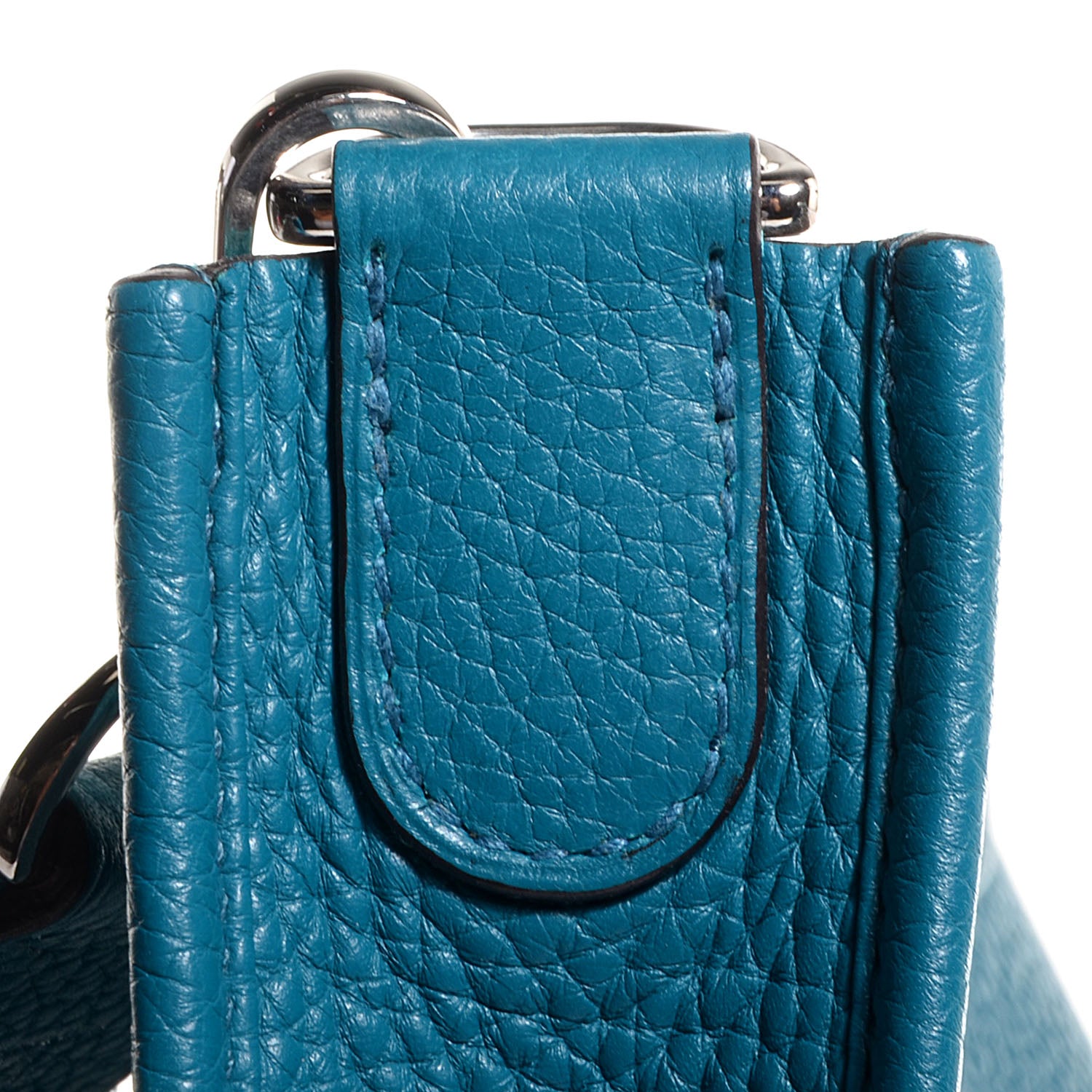 Hermes Taurillon Clemence Evelyne III PM Bleu Izmir 13 of 14