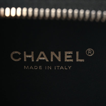 Chanel Caviar Quilted Small CC Filigree Vanity Case Black 7 of 9