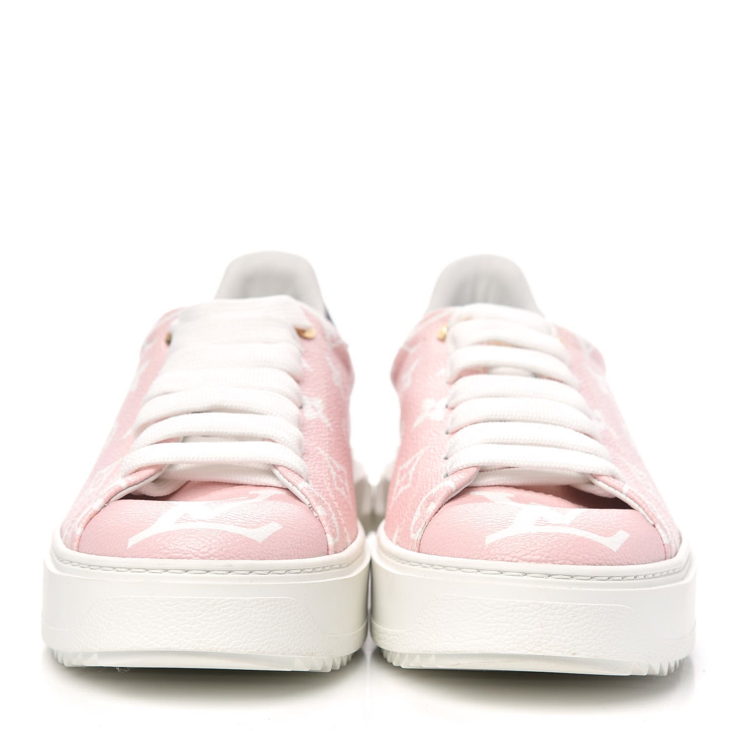 Monogram Giant Time Out Sneakers 38 Rose