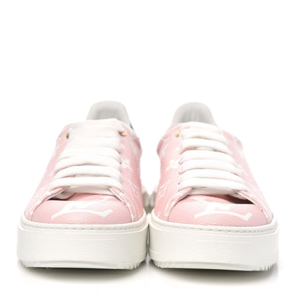 Louis Vuitton Monogram Giant Time Out Sneakers 38 Rose 2 of 7