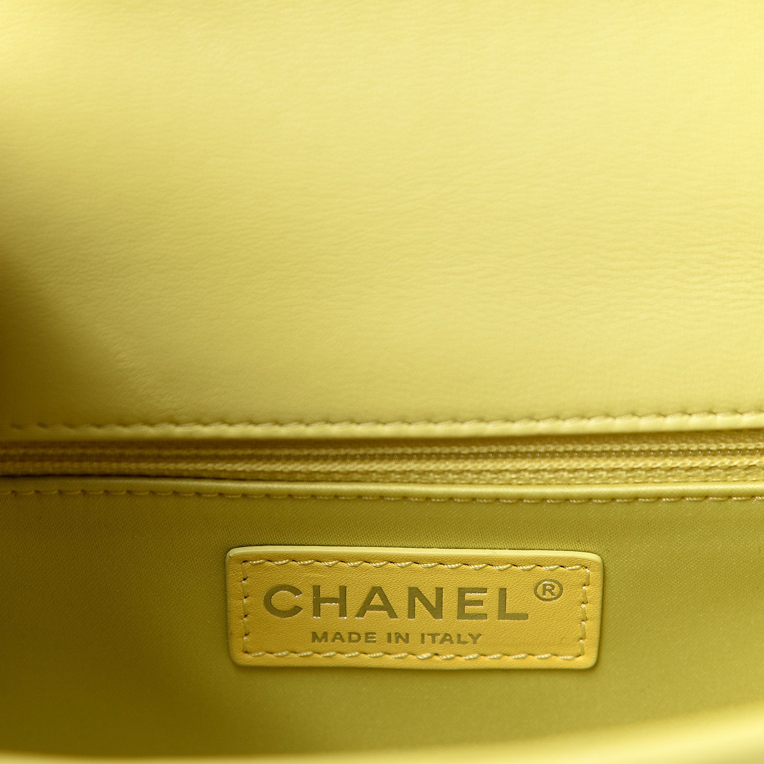 Chanel Lambskin Quilted Medium Easy Carry Flap Yellow 5 of 10