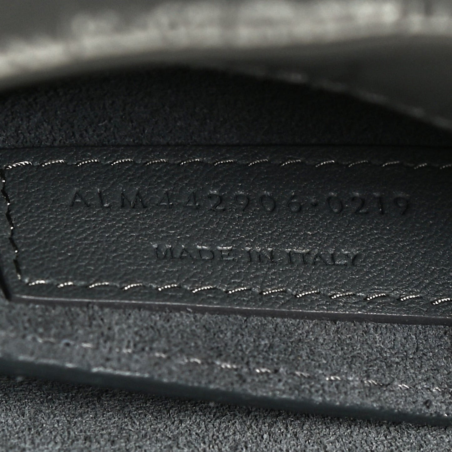 Calfskin Crocodile Embossed Medium Monogram Sunset Graphite