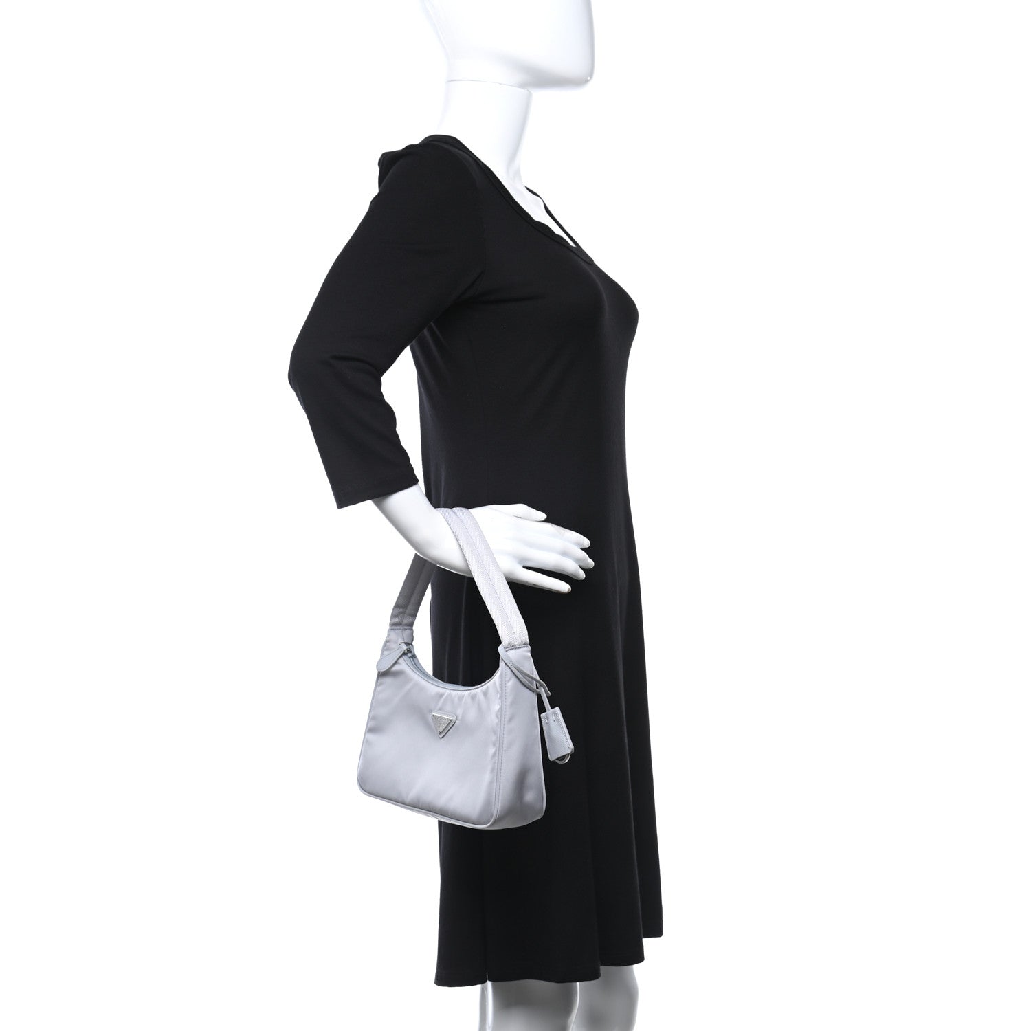 Prada Tessuto Nylon Mini Re-Edition 2000 Bag Fiordaliso 2 of 9