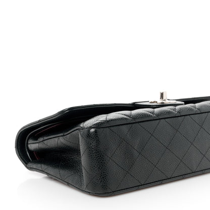 Chanel Caviar Quilted Medium Double Flap Black 10 of 11
