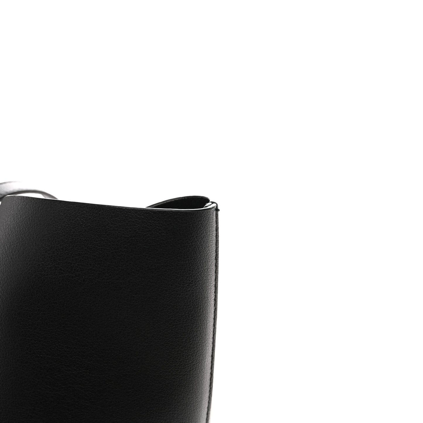 Calfskin Large Shopping Tote Black