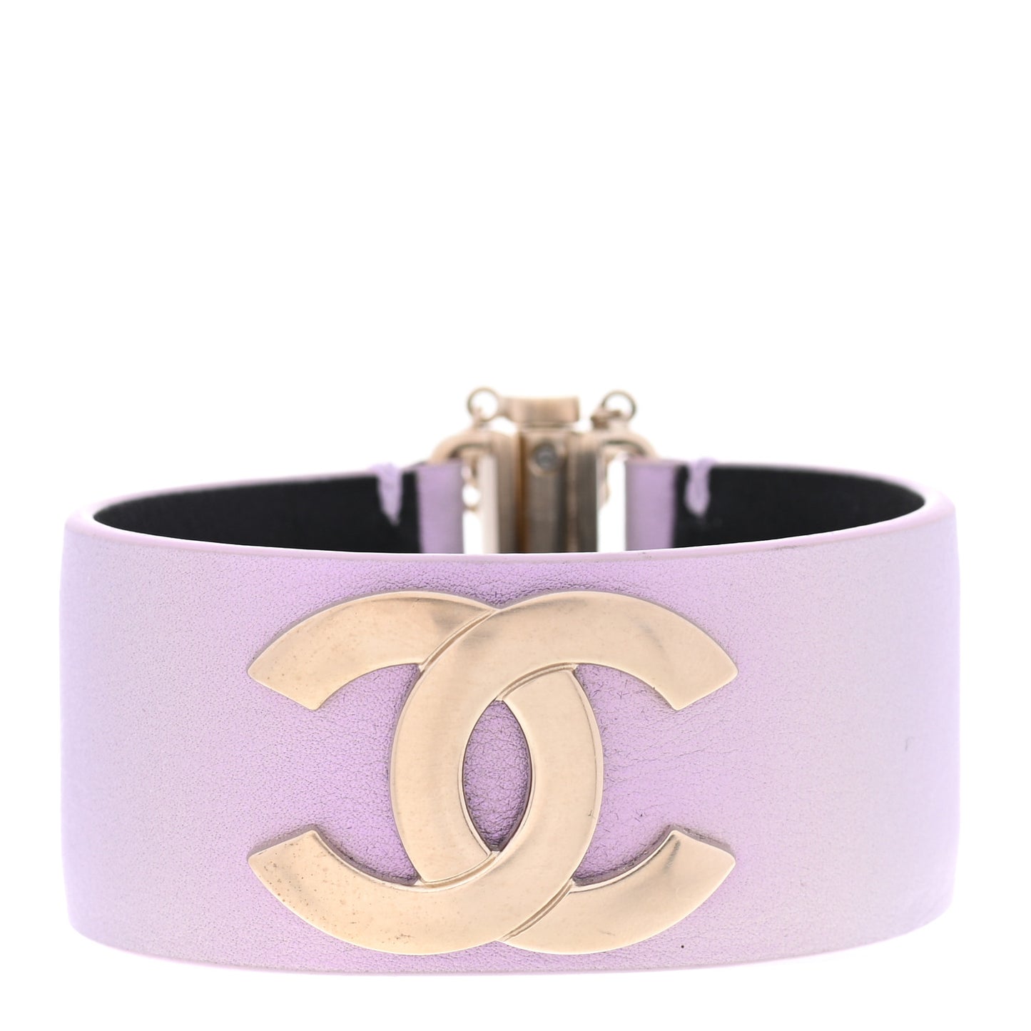 Calfskin CC Wide Cuff M Lilac