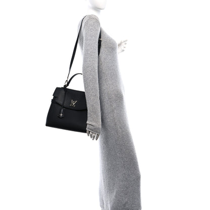 Louis Vuitton Soft Calfskin Lockme Ever MM Black 3 of 10