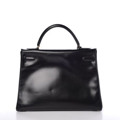 Hermes Box Kelly Retourne 32 Black 4 of 47