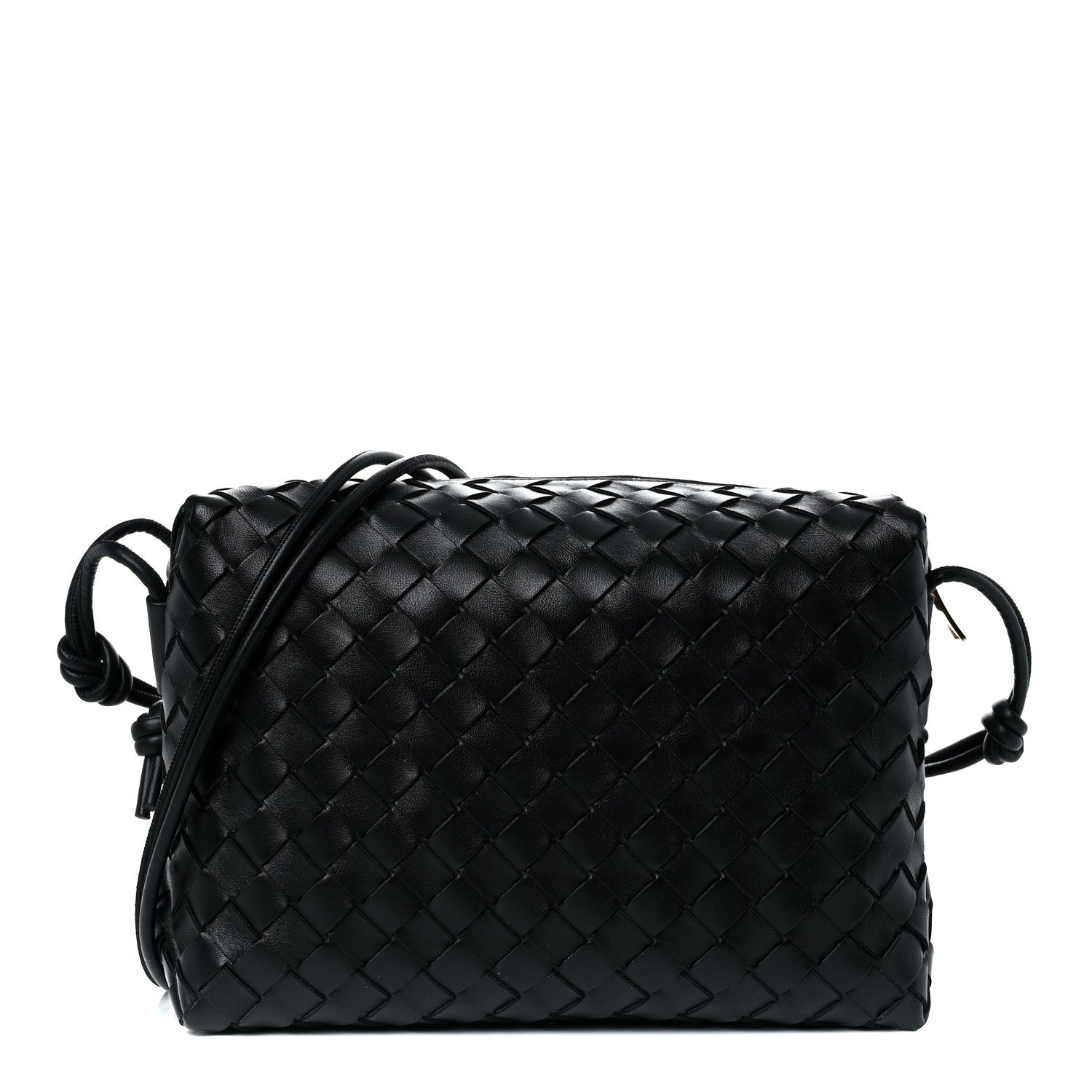 Bottega Veneta Nappa Intrecciato Medium Loop Camera Bag Black 1 of 7