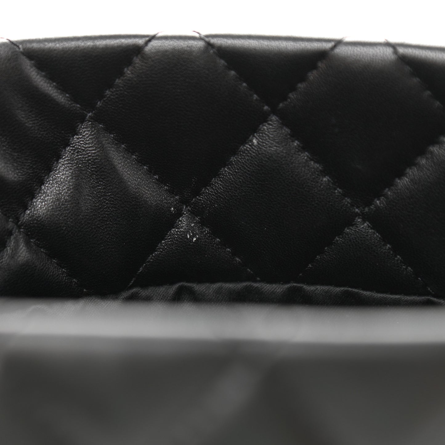 Lambskin Quilted Small Coco Loop Tote Black