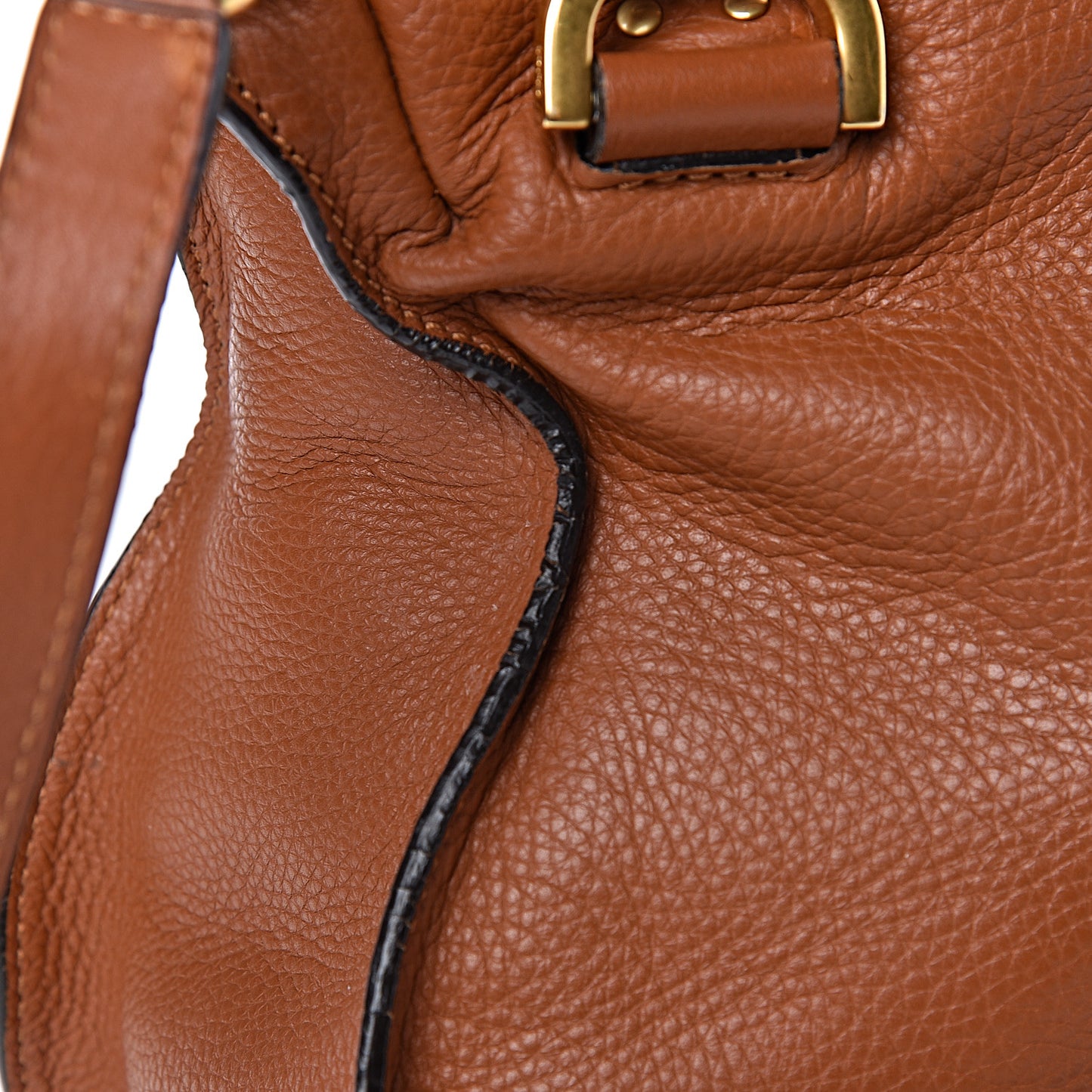 Calfskin Medium Marcie Satchel Tan