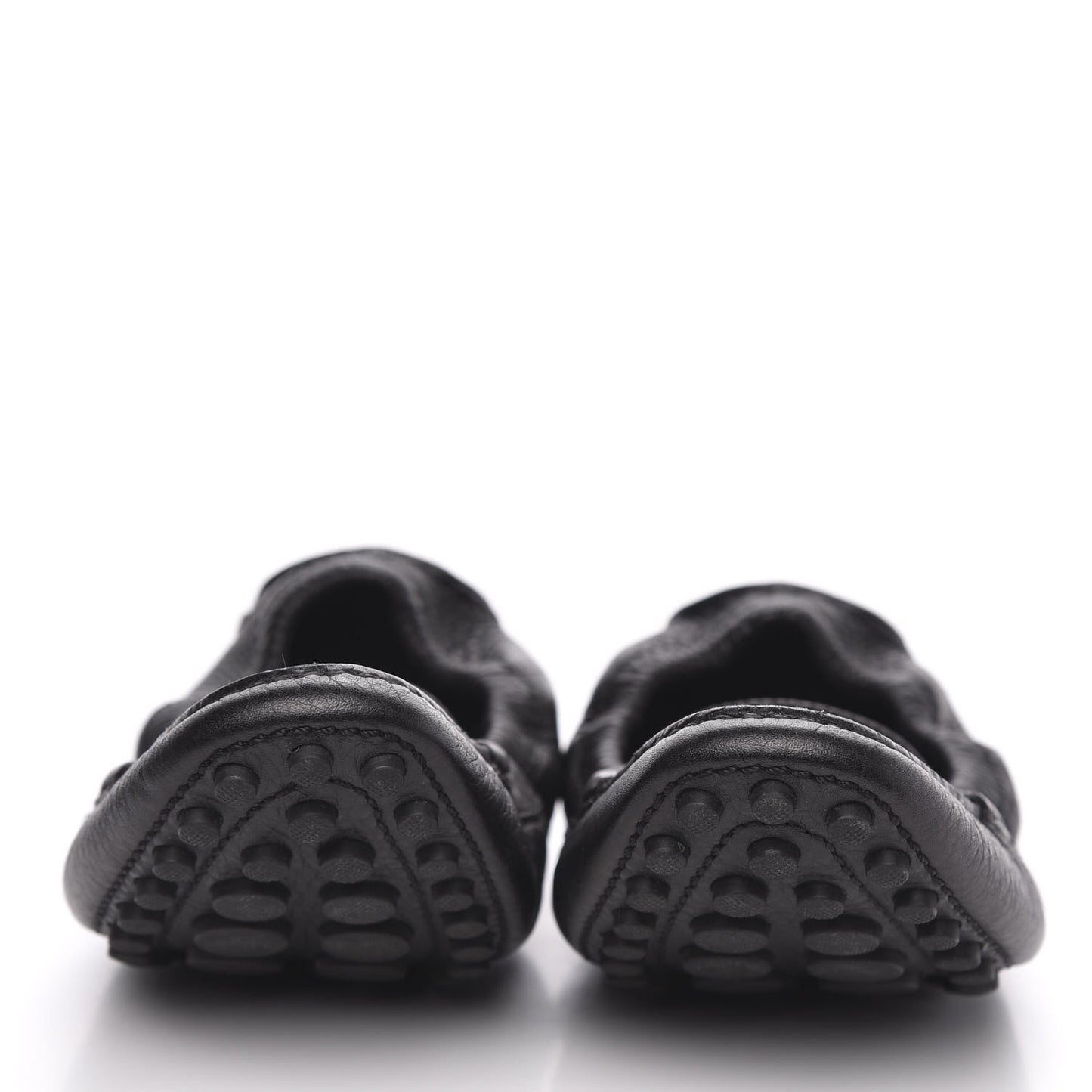 Calfskin Lemon Ballerina Flats 38 Black