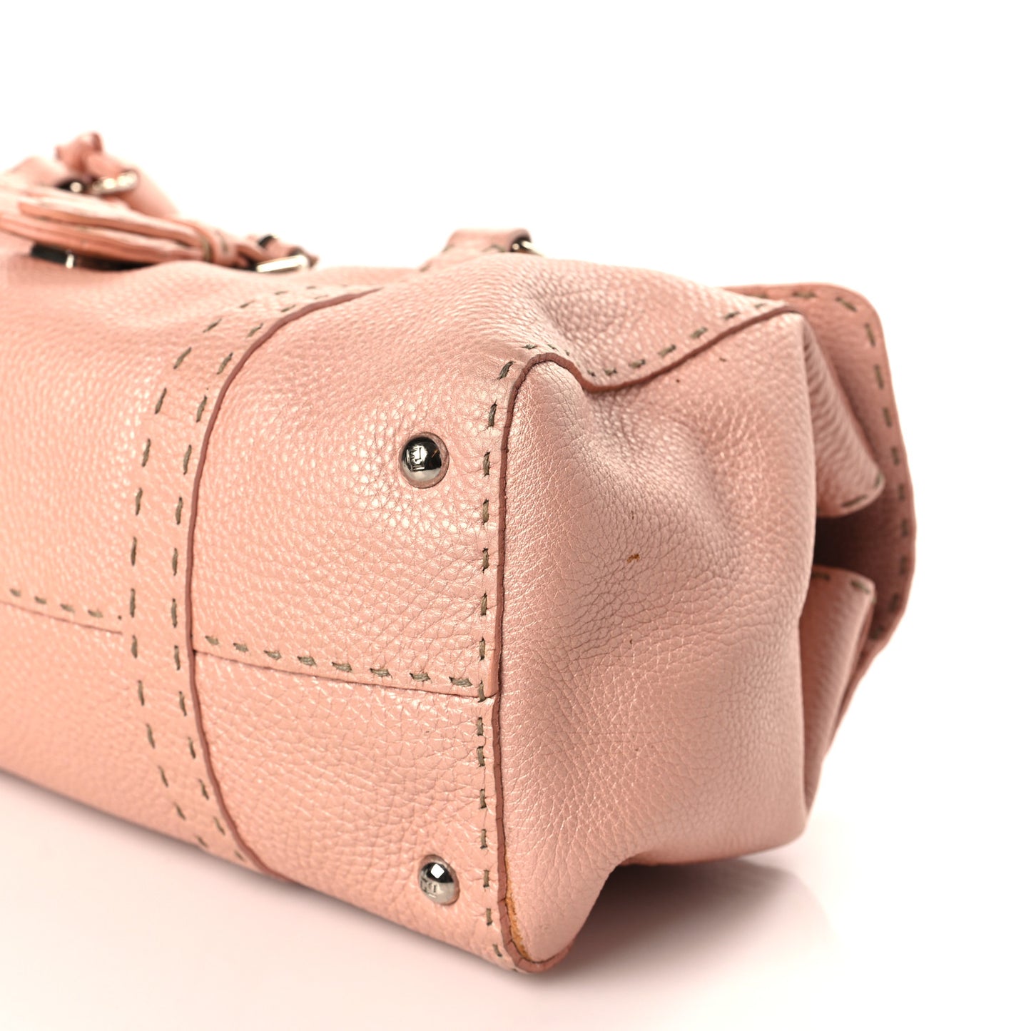 Cuoio Romano Selleria Shoulder Bag Cipria