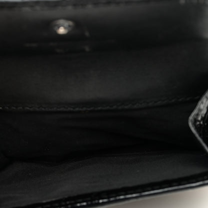 Burberry Patent Nova Check Wallet Black 5 of 8