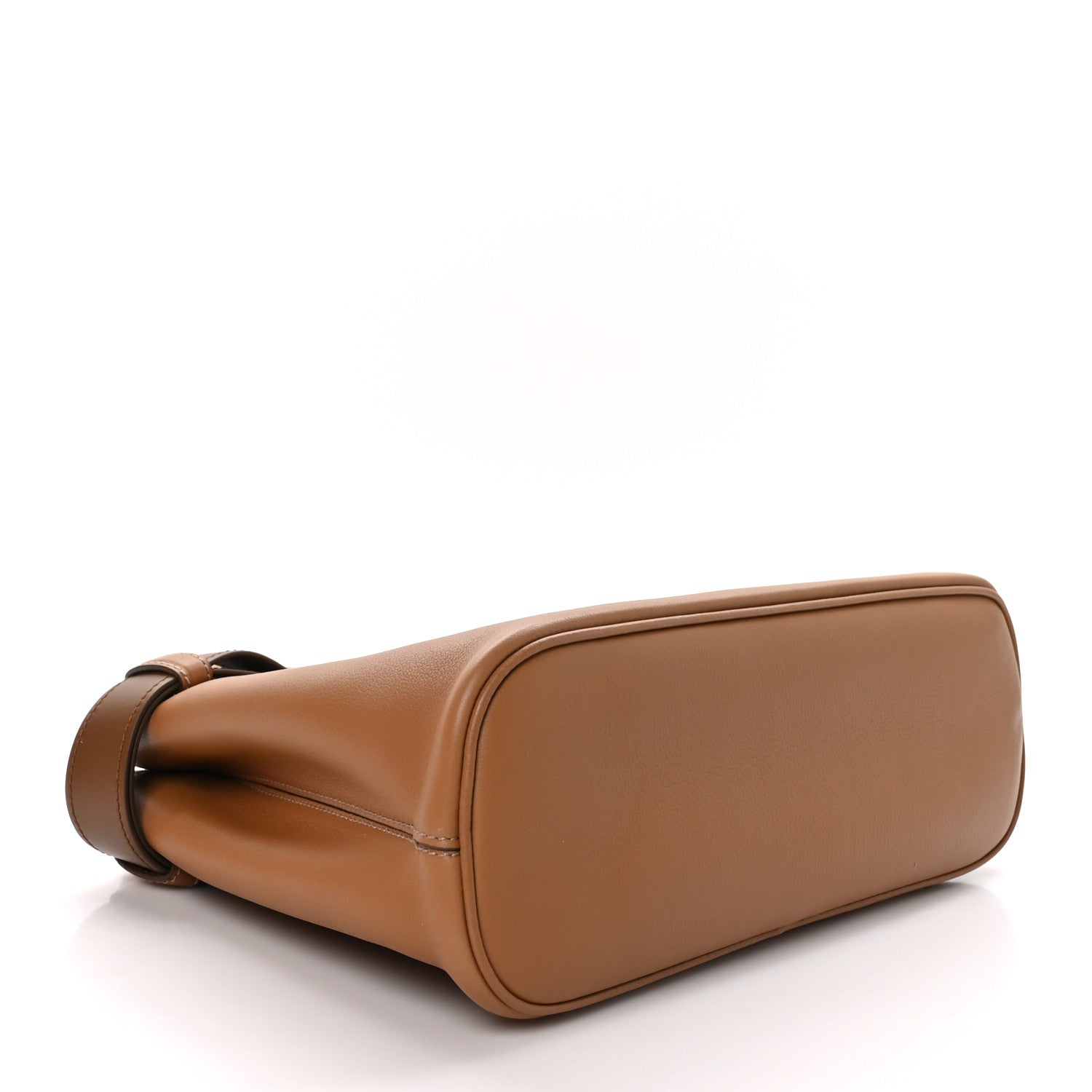 Prada Soft Grained Calfskin Vitello Daino Small Buckle Bag Caramello 4 of 11