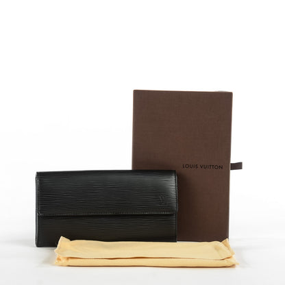 Louis Vuitton Epi Sarah Wallet Black 5 of 8