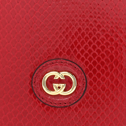 Gucci Snakeskin Broadway Mini Heart Top Handle Bag Rasberry Candy 8 of 12