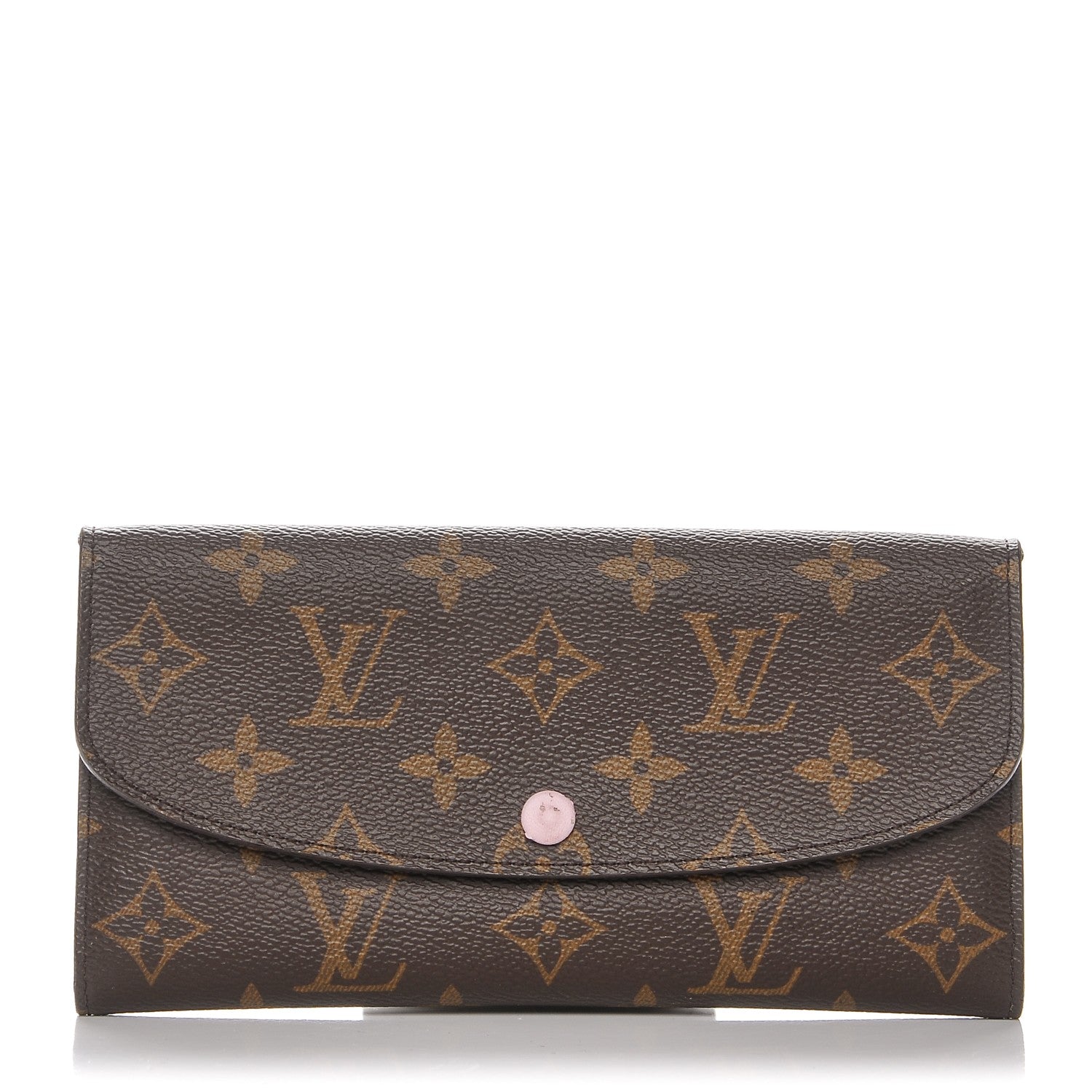 Louis Vuitton Monogram Emilie Wallet Rose Ballerine 1 of 7