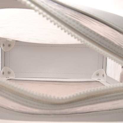 Louis Vuitton Calfskin PVC Epi Plage Soft Trunk Optic White 5 of 10