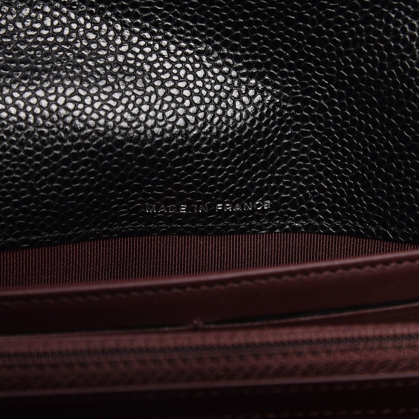 Caviar Quilted Large Flap Wallet Black