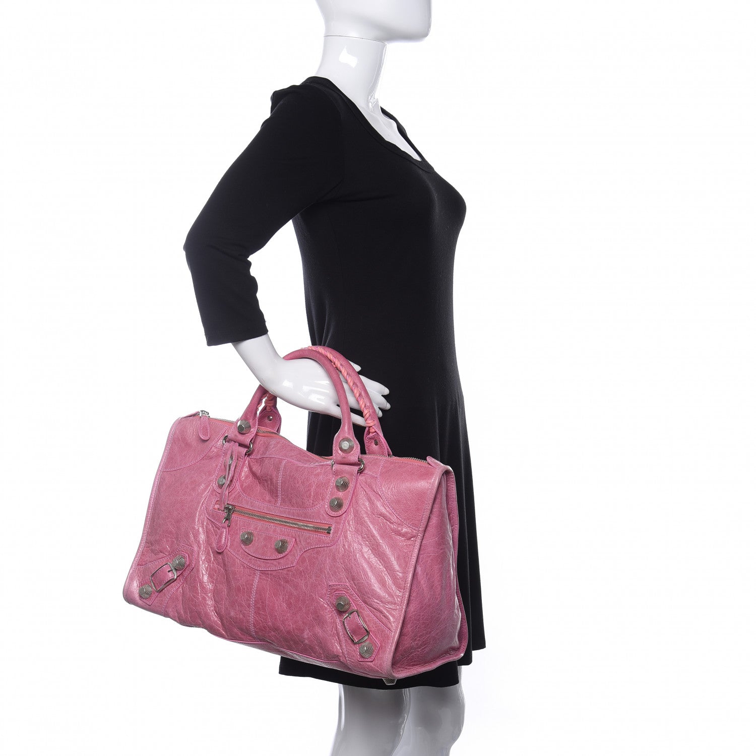 Balenciaga Agneau Giant 21 Silver Hardware Work Bubblegum 2 of 11
