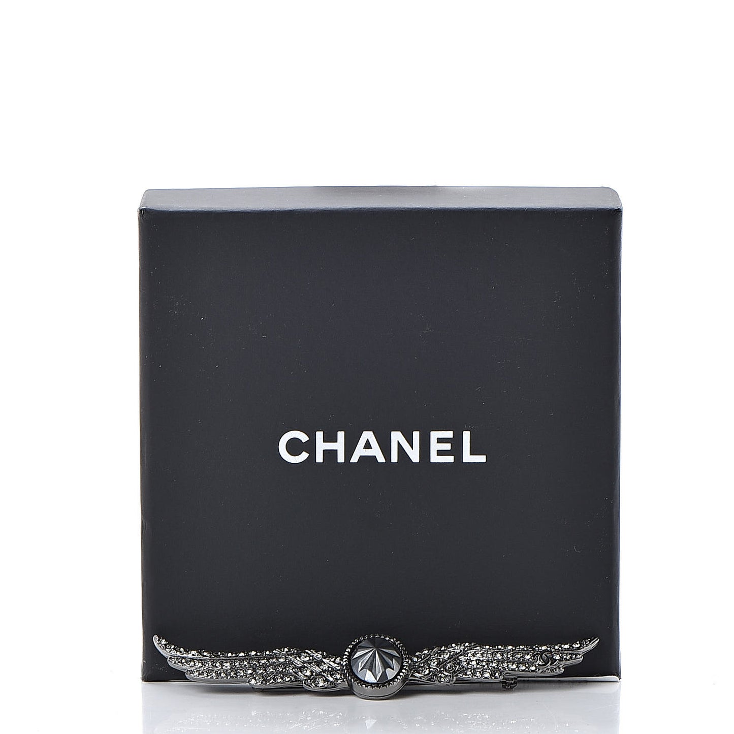 Ruthenium Crystal Wings Brooch