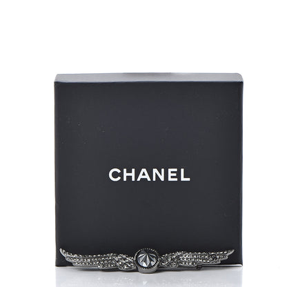 Chanel Ruthenium Crystal Wings Brooch 5 of 5