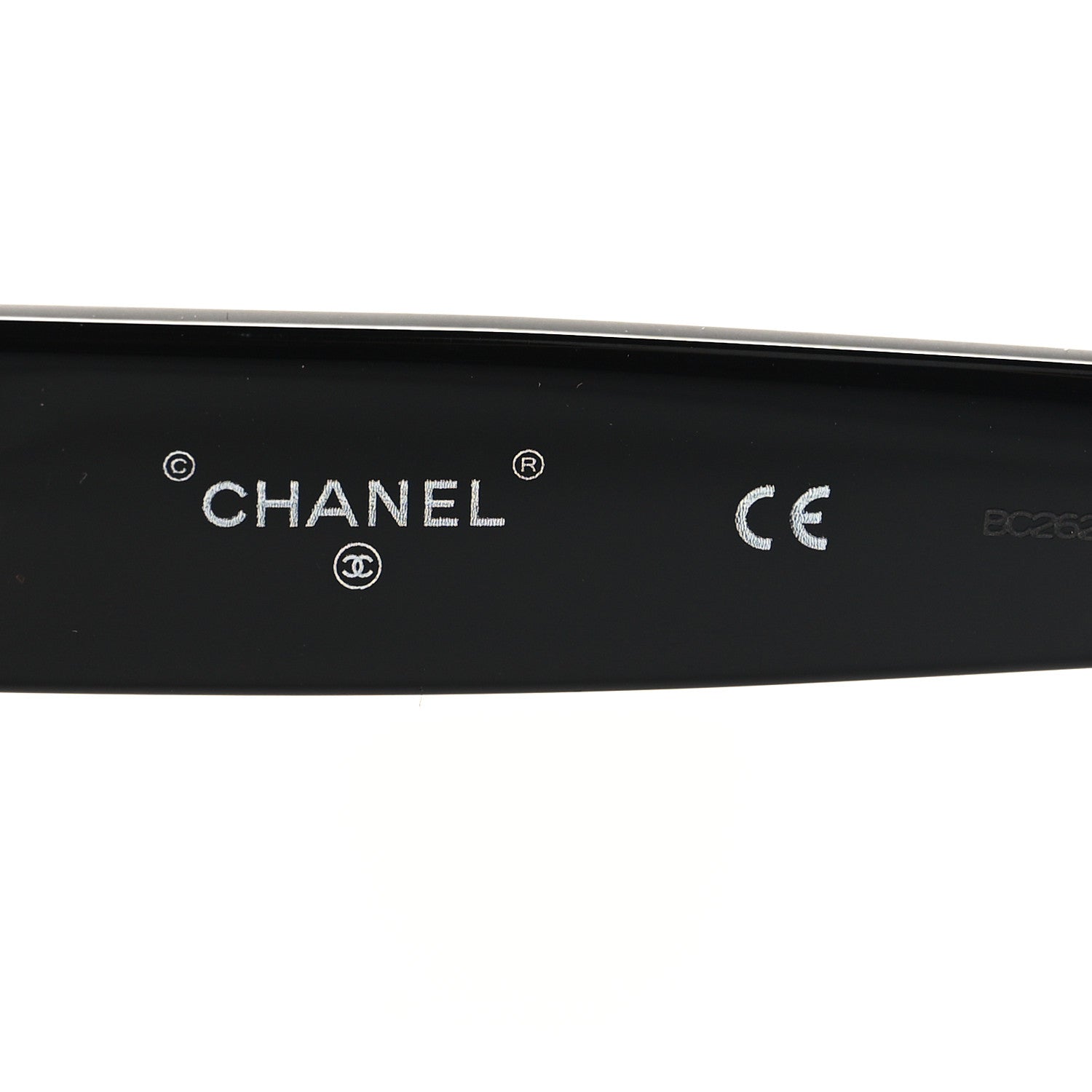 Chanel Acetate Crystal CC Shield Sunglasses 71431A Black Grey 5 of 7