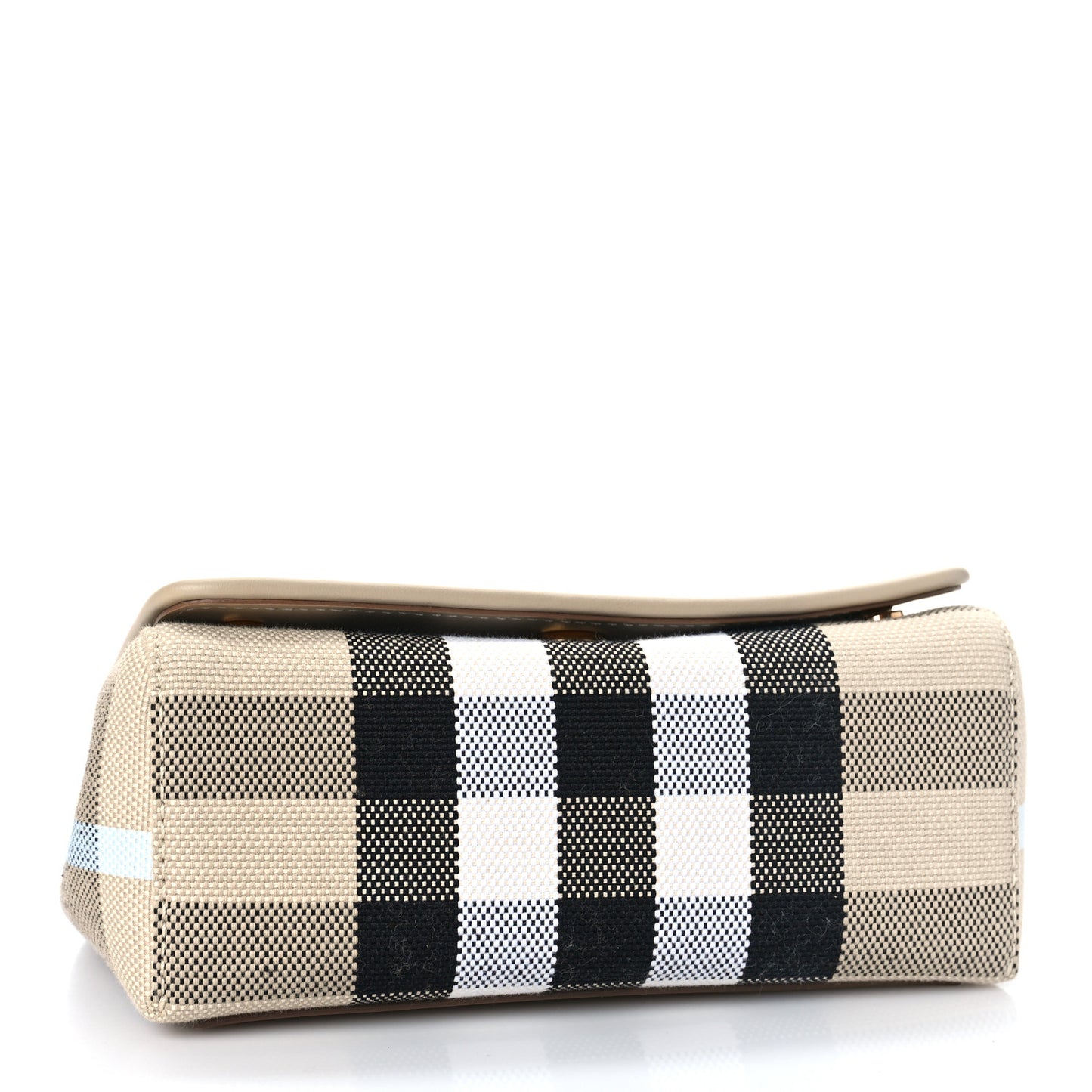 Canvas Check Hackberry Crossbody Bag Soft Fawn