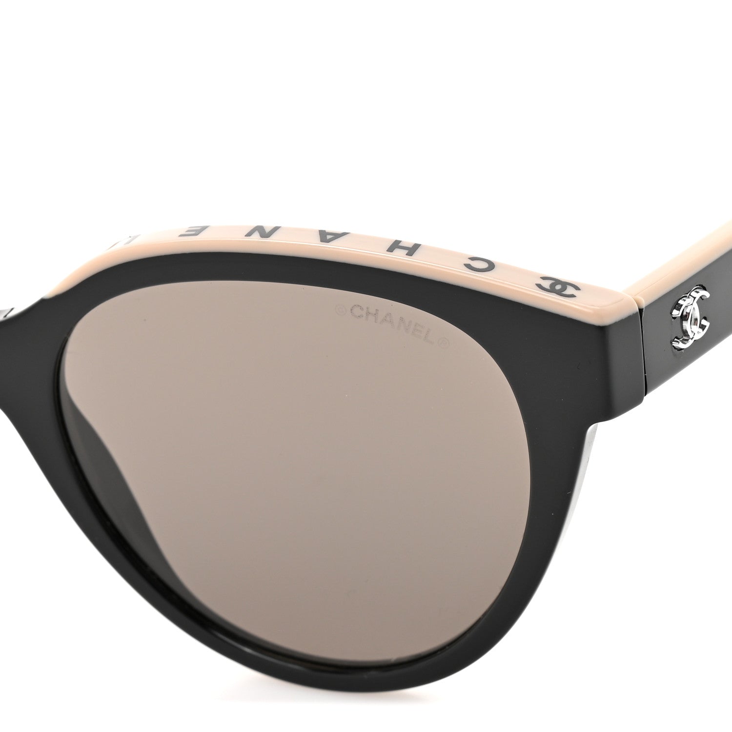 Chanel Acetate CC Butterfly Sunglasses 5414 Black Beige 7 of 7