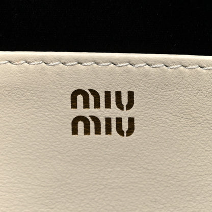 Miu Miu Calfskin Mini Arcadie Top Handle Bag Chalk White 6 of 11