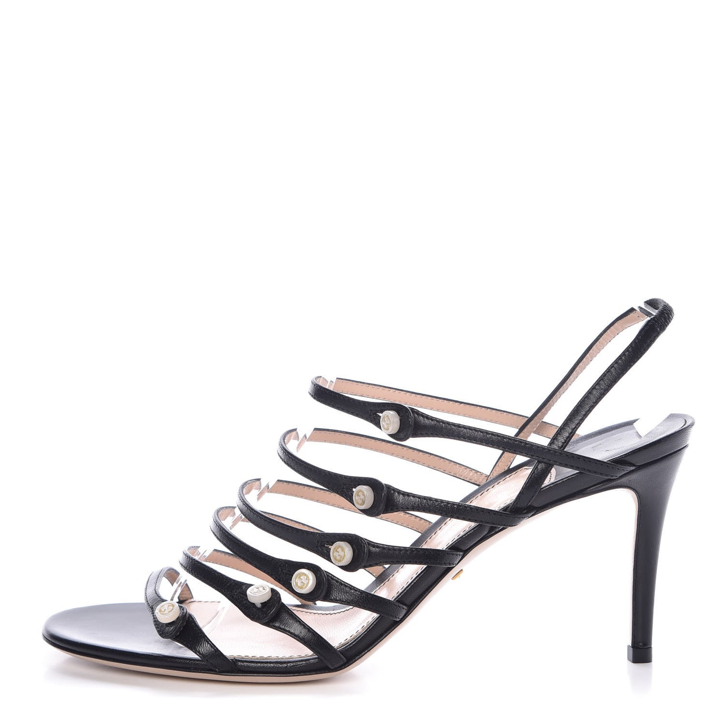 Malaga Kid Aneta Ladder-Strap Sandals 39 Black