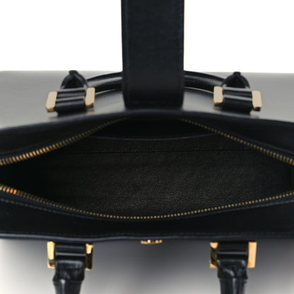 Saint Laurent Calfskin Monogram Baby Cabas Black 5 of 9