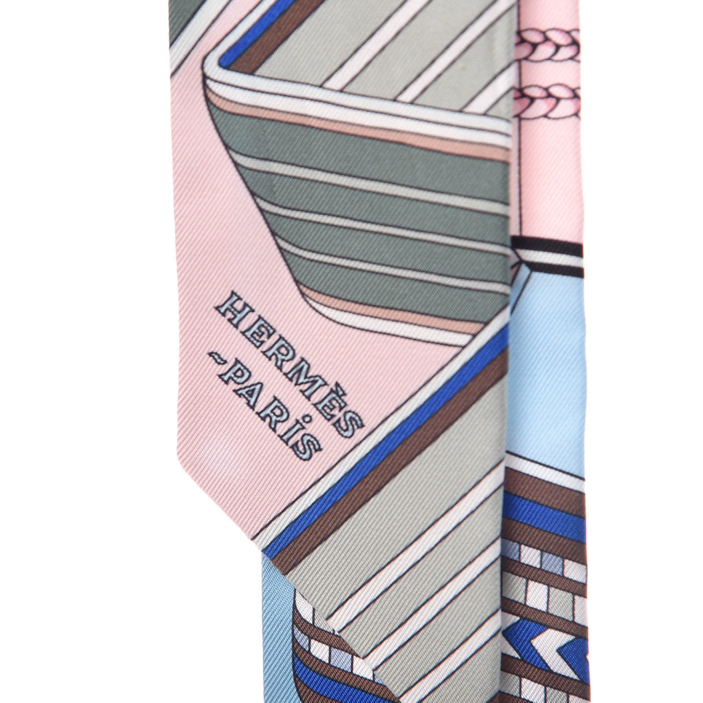 Silk Sangles En Zigzag Twilly