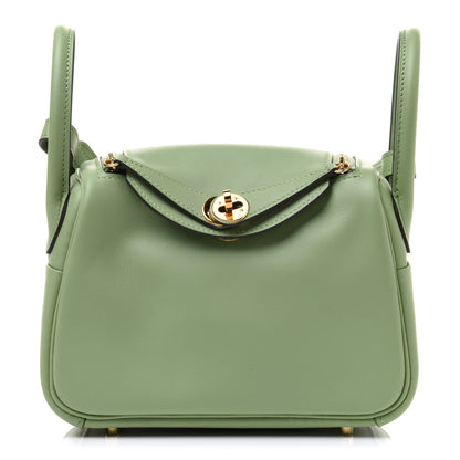 Hermes Swift Mini Lindy 20 Vert Criquet 1 of 11