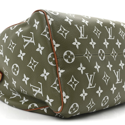 Louis Vuitton Calfskin Monogram Speedy P9 Bandouliere 30 Green Sancha 10 of 12