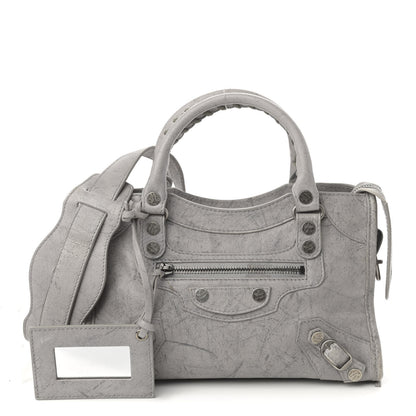 Balenciaga Agneau Marble Hardware Mini City Grey 1 of 13