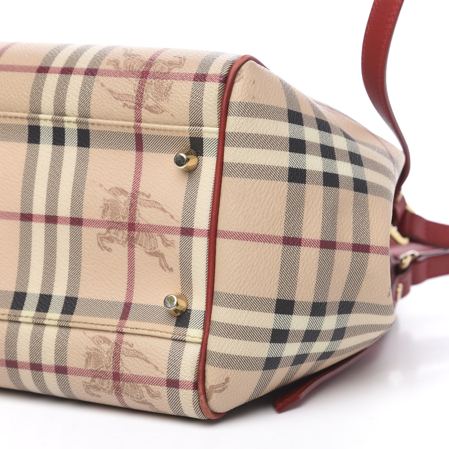 Haymarket Check Small Canterbury Tote Military Red