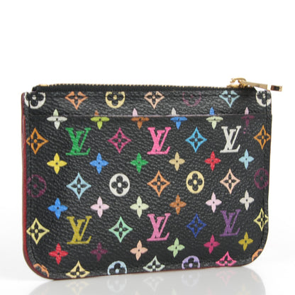 Louis Vuitton Monogram Multicolor Key Pouch Black Violet 3 of 7