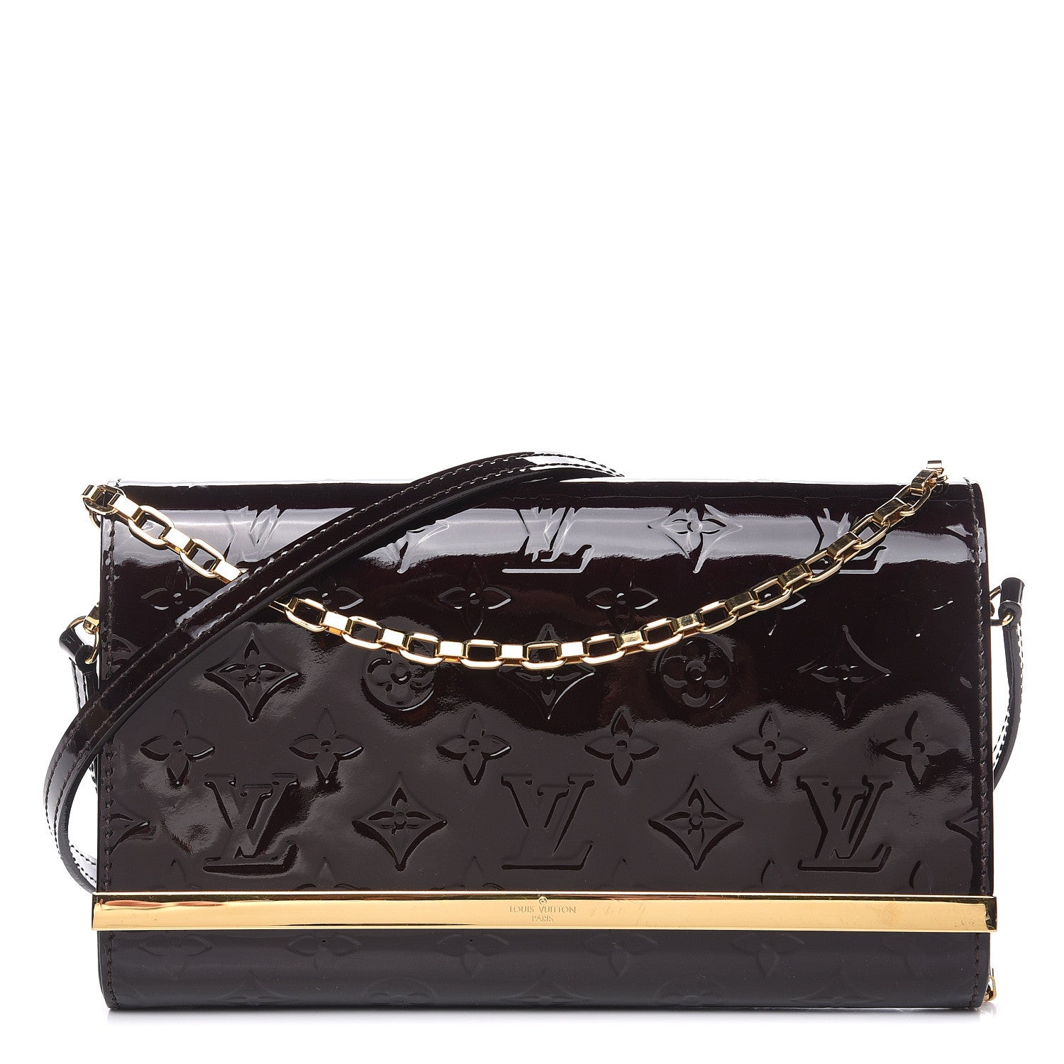 Louis Vuitton Vernis Ana Clutch Amarante 1 of 11